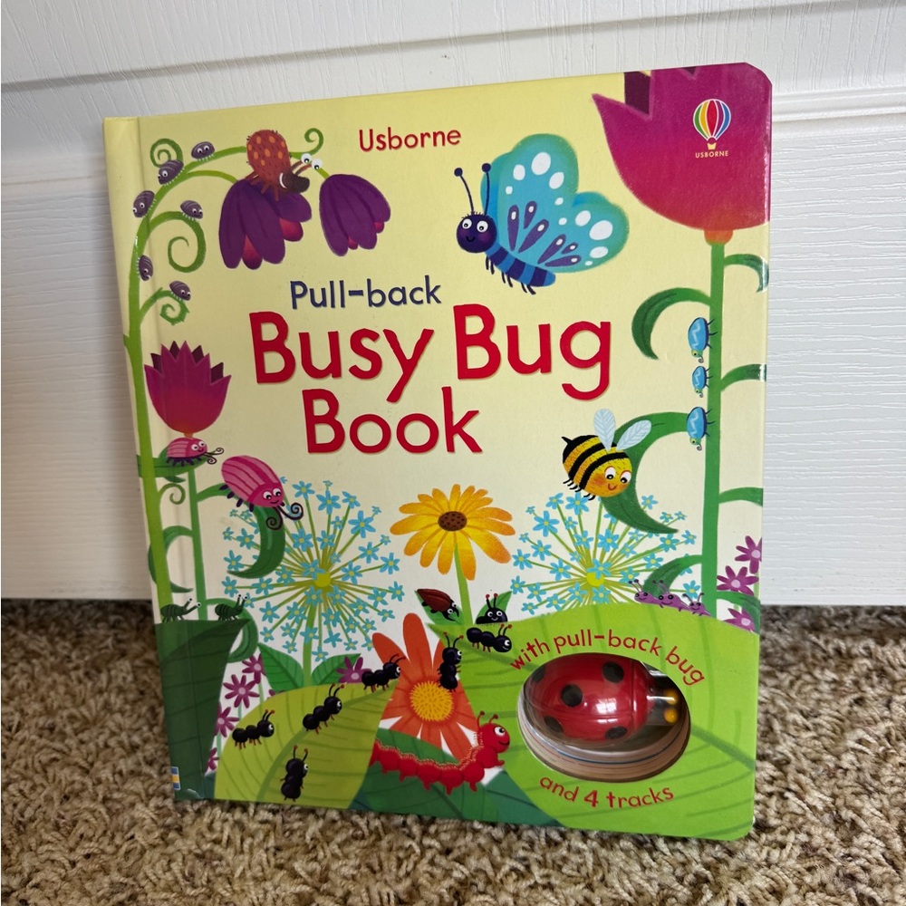 Usborne Busy Bug Book - Colorful Interactive Toy